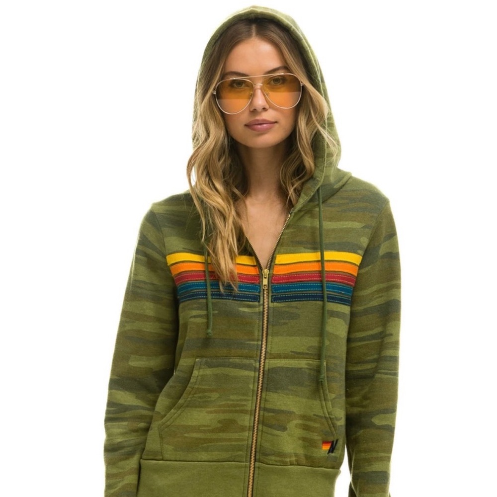 NEVER worn before Aviator Nation Camo zip up